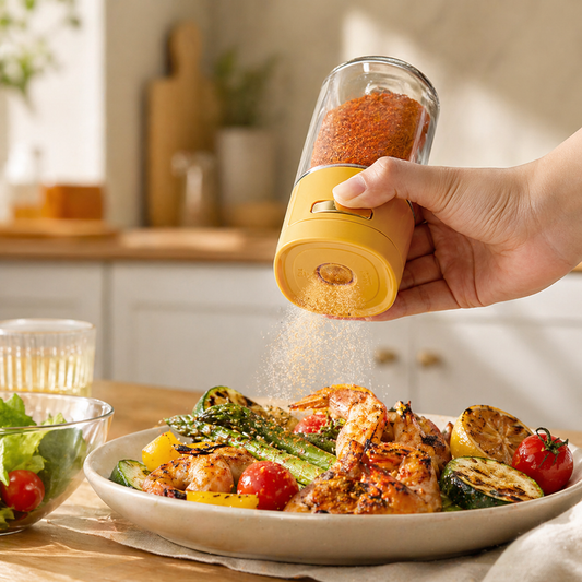 kravenia® Adjustable Spice Grinder – Fresh Grind for Better Flavor