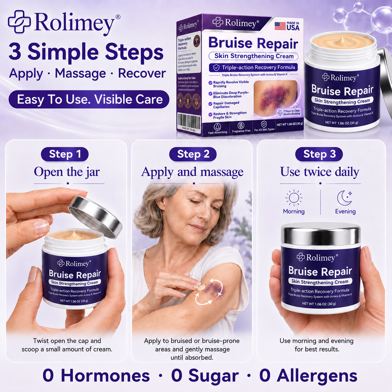 👨‍⚕️Over 100,000 units sold💕 - Rolimey® cream to repair bruises and strengthen the skin