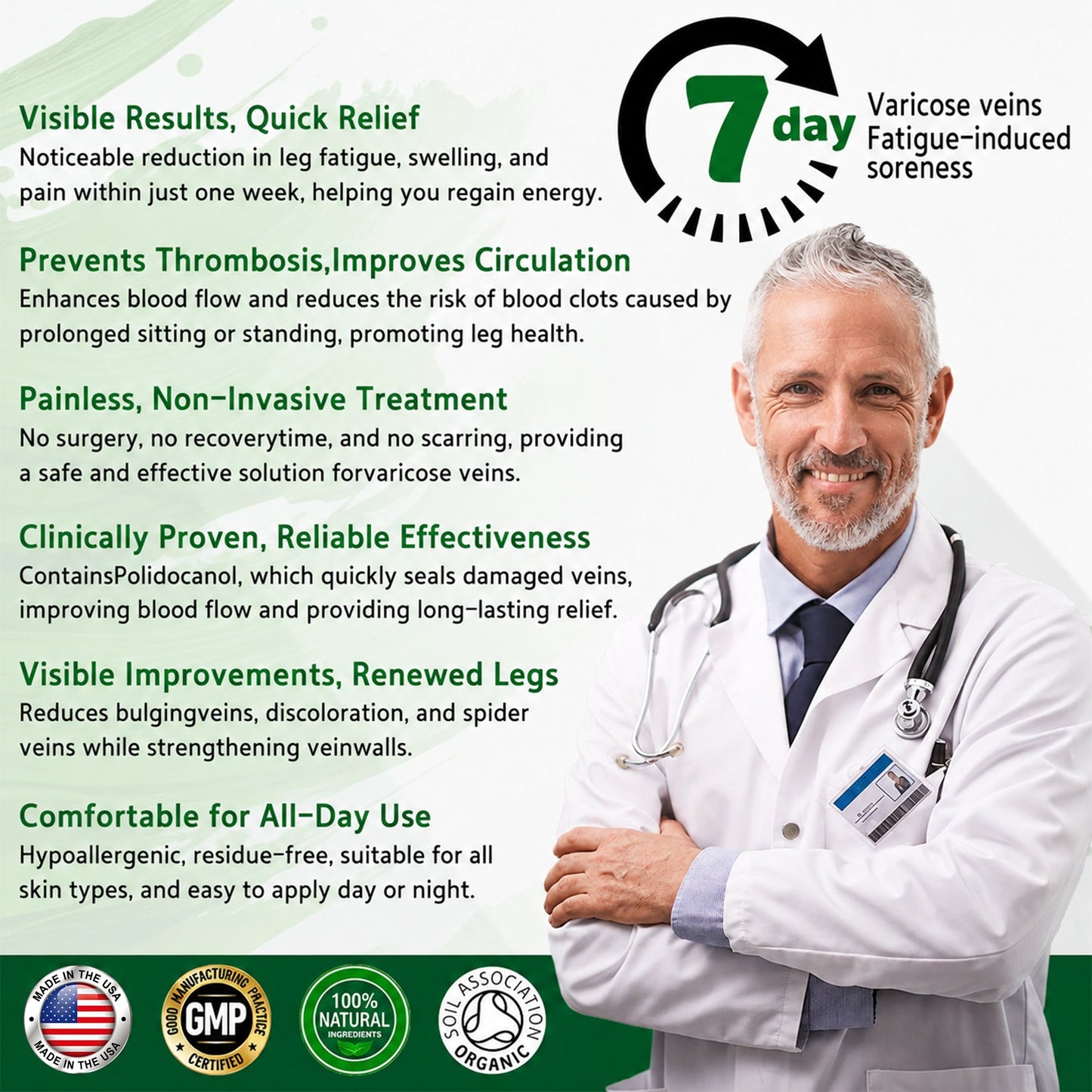 🌿DR.Fachmer® Vein Ease Microneedle Care Patch (For Spider Veins, Varicose Veins, Swelling & Leg Fatigue) - Last Day Promotion 50% OFF