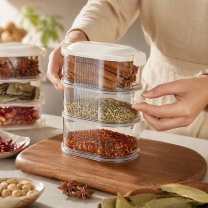 kravenia® Multi-Layer Stackable Spice Organizer with Moisture Protection
